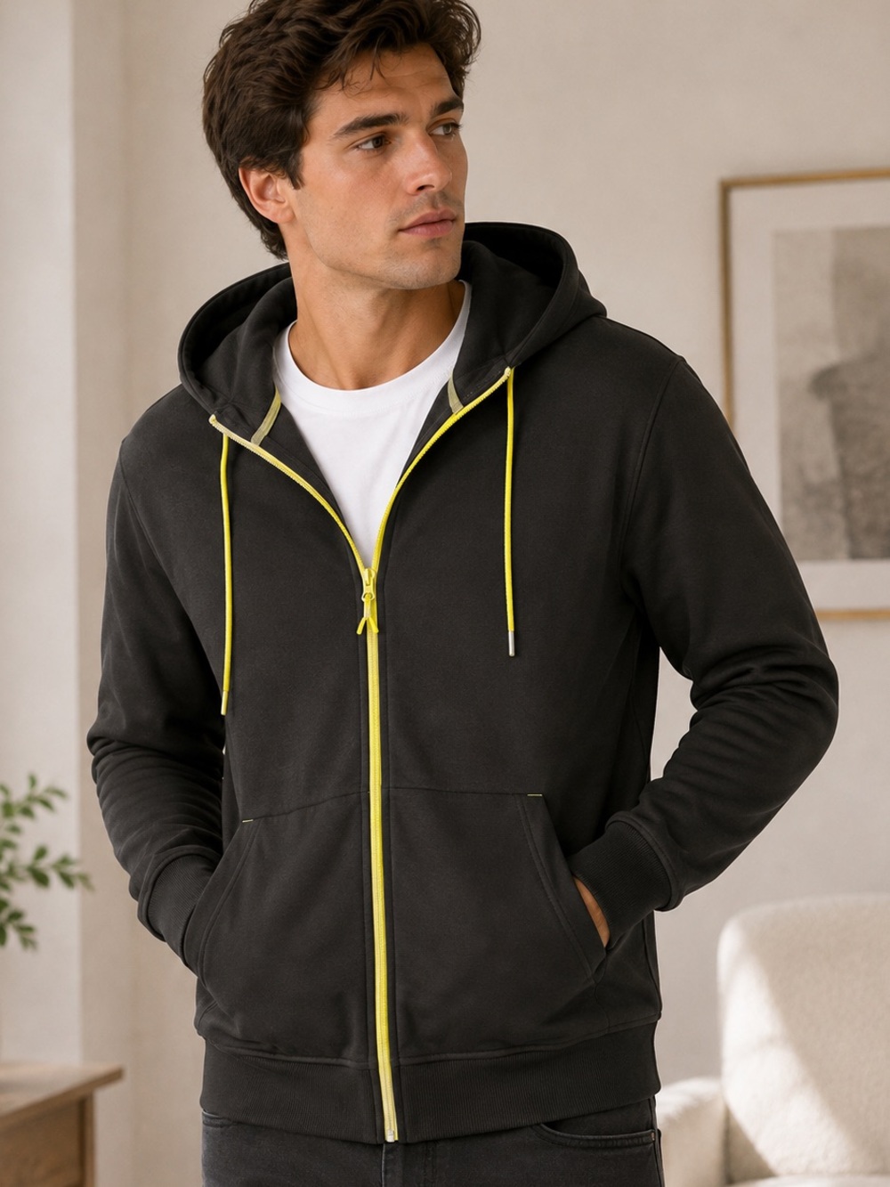 Crane Men’s Full-Zip Training Hoodie – Size Medium – NWT
